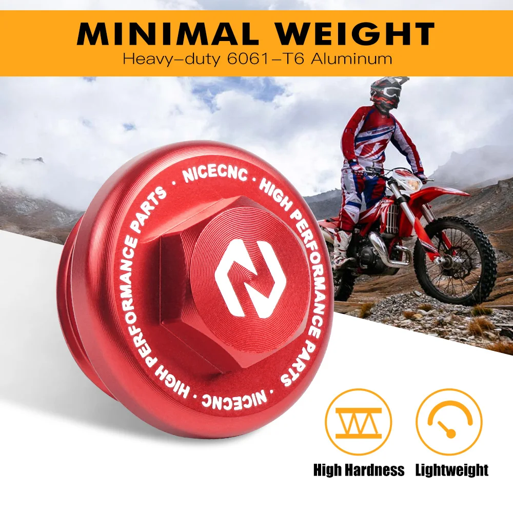NICECNC For Beta RR 300 Xtrainer 300 2018-2024 Motorcycle Engine Oil Filler Cap Plug Screw RR 200 RR 250 X-Trainer 300 2023 2022