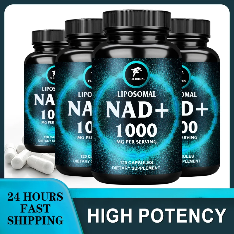 Fulimiks Nad Supplement, 1000mg Liposome Nad+ Supplement, Nad Plus Promoting Supplement - Supporting Cell Health, Anti-aging