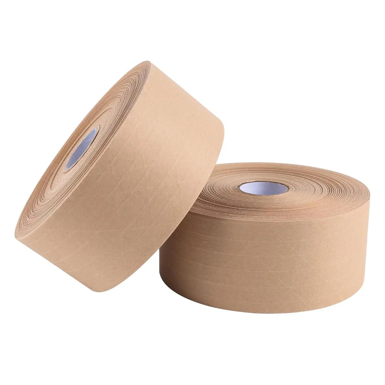 

2-Pack Water Activated Kraft Paper Tape, 2.75" x380 ft Heavy-Duty Eco-Friendly Packaging Tape, Recyclable & Writable for