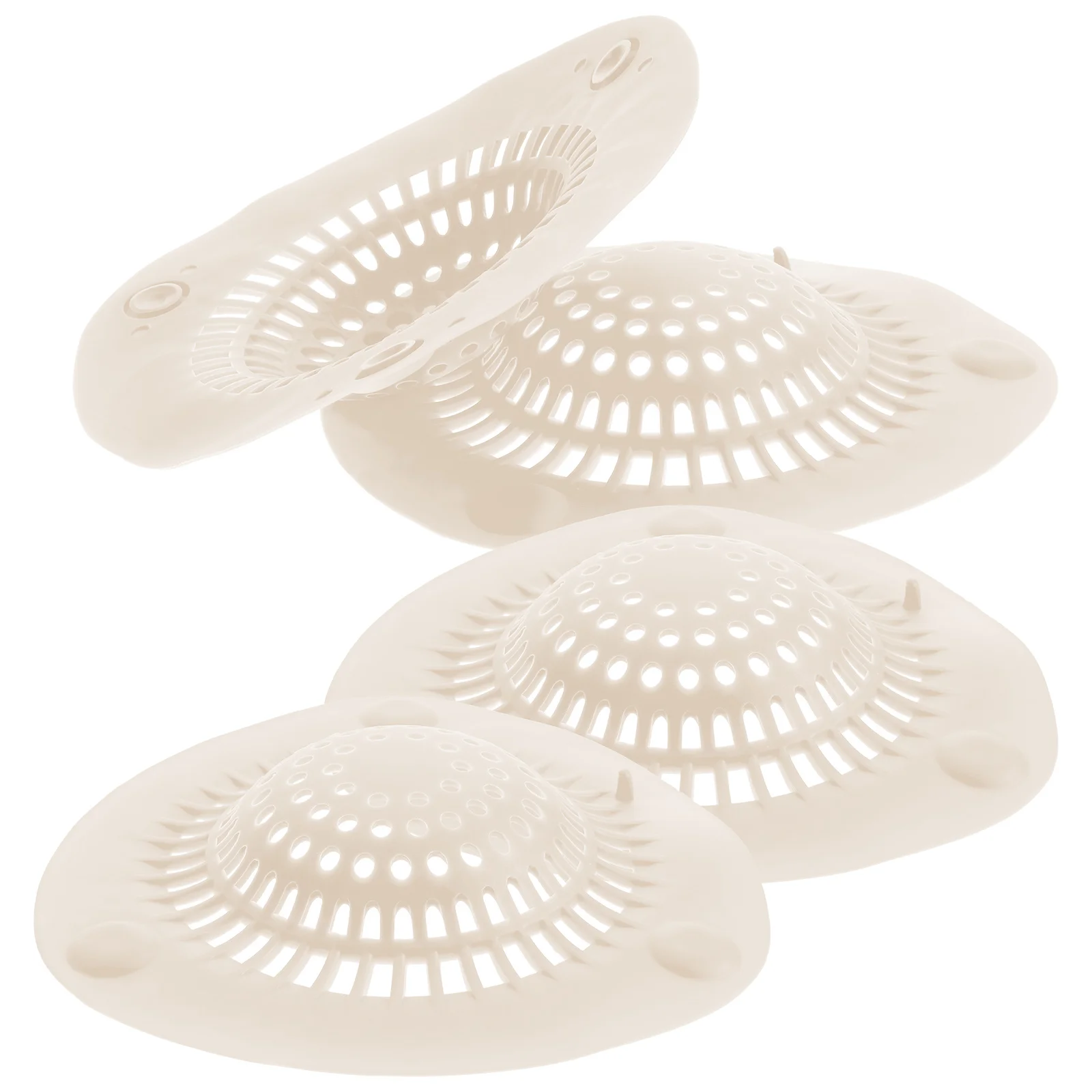 

4Pcs Hair Drain Catcher Floor Filter Mesh Suction Cup Bathroom Shower Sink Strainer Drain Cover for Bathtub Washbasin