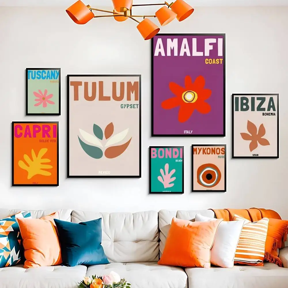 Mexiko, Tulum, Italien, Toskana, Marokko, Griechenland, Poster, HD-Leinwanddruck für Zuhause, Wohnzimmer, Schlafzimmer, dekorative Bilder