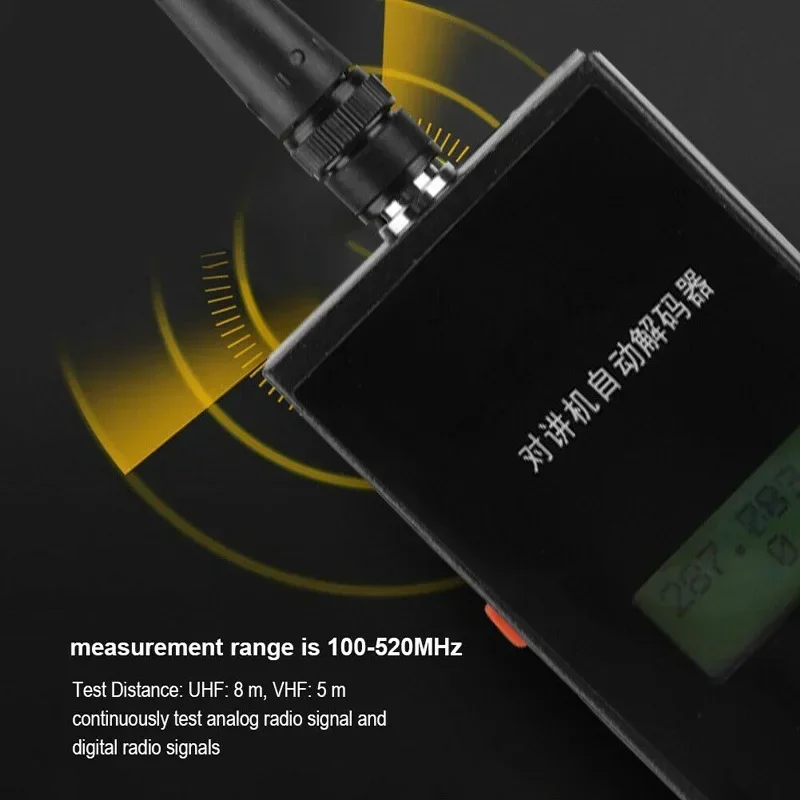 JK-560S Walkie-talkie Frequency Counter Detector Reader 1-30w 100-520mhz CTCSS/DCS Meter Power Measurement JK560S Transmission