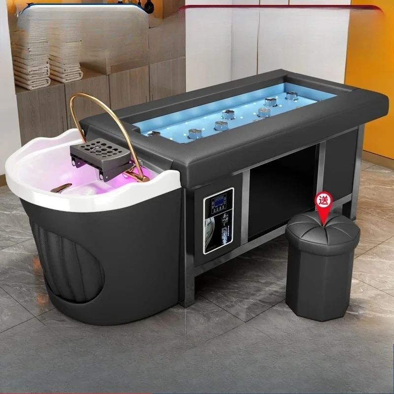 Cosmetologist Massage Premium Shaving Shampoo Chair Head Spa Bed Hairdressing Bowl Luxury Salon Cama Champú Rendy Furniture