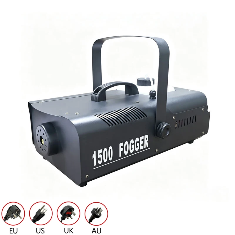 1500W Stage Fog Machine With Wired Wireless Remote Control Fast Preheat 2L Tank 8M Spray Distance For Party Wedding Performance