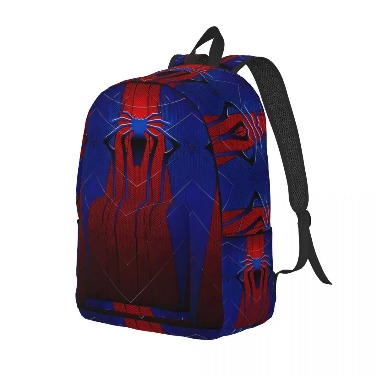 Spider Web Art Spiderman Spiderverse Cool Backpack with Pocket High School Business Daypack for Men Women College Canvas Bags