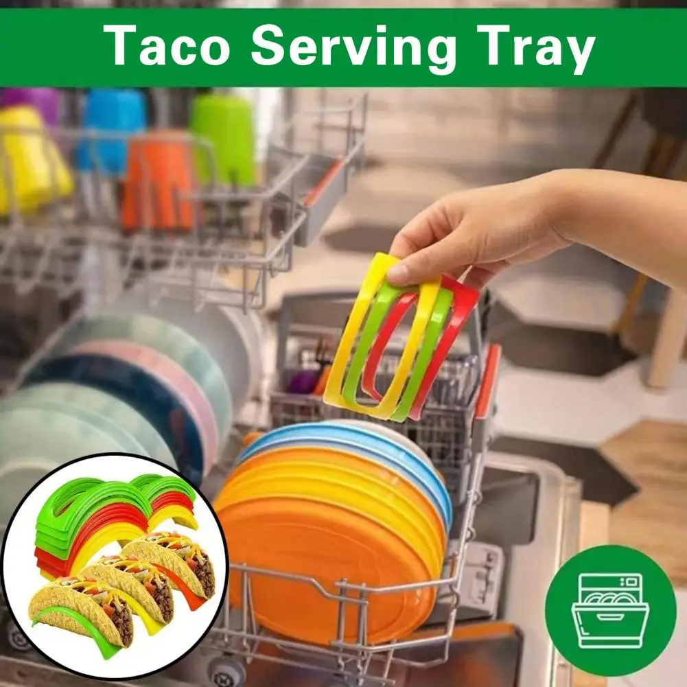 

Durable Taco Holder Food Grade Taco Holder Sturdy Lightweight Taco Holders Kitchen Supplies for Serving Mexican Pancakes Tacos