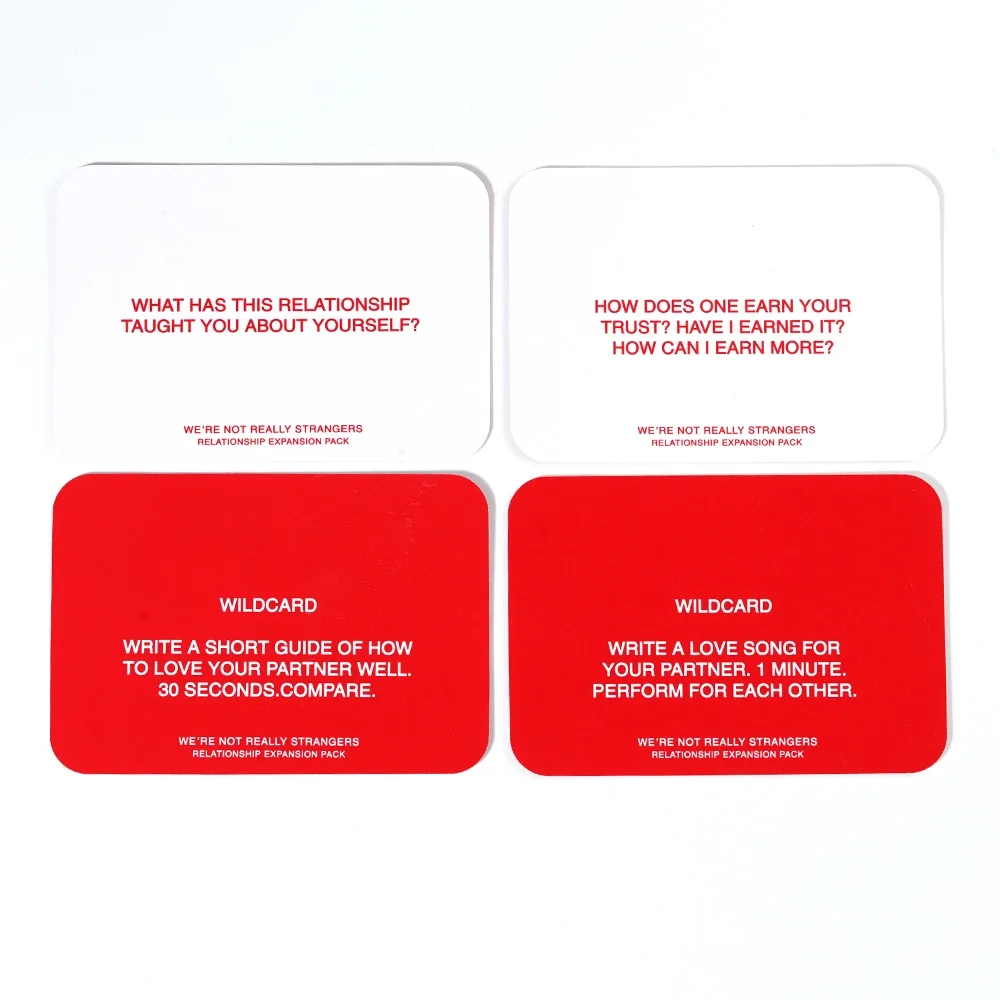 Relationship Expansion Pack by We’re Not Really Strangers 54 Questions And Wildcards For Date Night With Your Partner