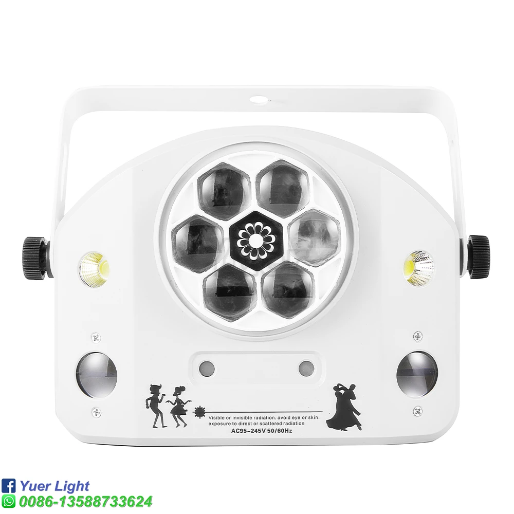 NEW Wireless Remote Dj Lights 6 Bee Eye Led Laser Pattern Strobe 4IN1 Light Fog Machine Stage Lighting Wedding Night KTV Club