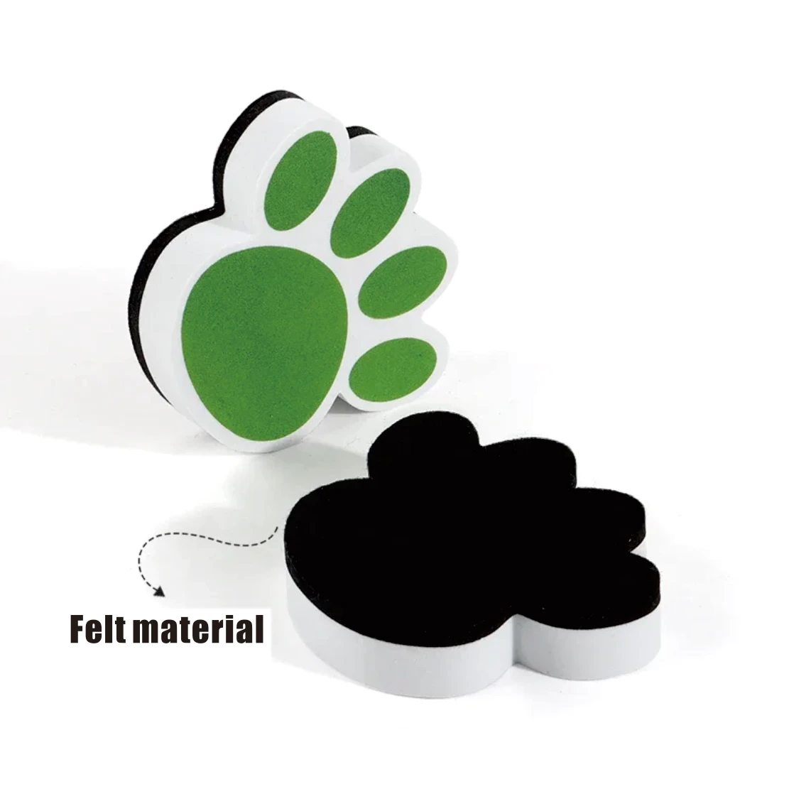 Penghapus Papan Tulis Magnetik Jejak Kaki Beruang Kartun Penghapus Papan Tulis Ukuran Besar