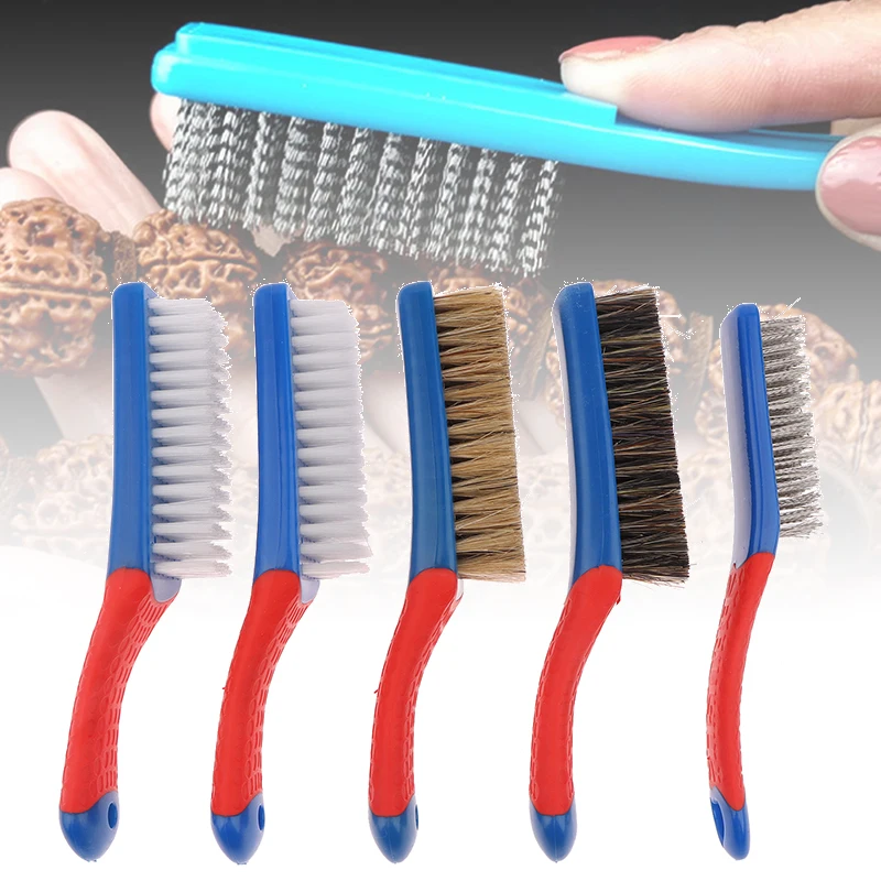 Wire Brush Duty Stainless Bristles With Handle Grip For Rust, Wielding Slag, Dirt & Paint Scrubbing With Deep Cleaning