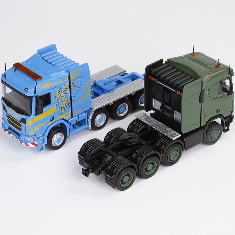 Nieuw Op Voorraad Mesdi 1:64 Scania R650 Civiele Trailer Transportvoertuig Legering Klein Model Miniatuur Diecast Scania Custom Toy Gif