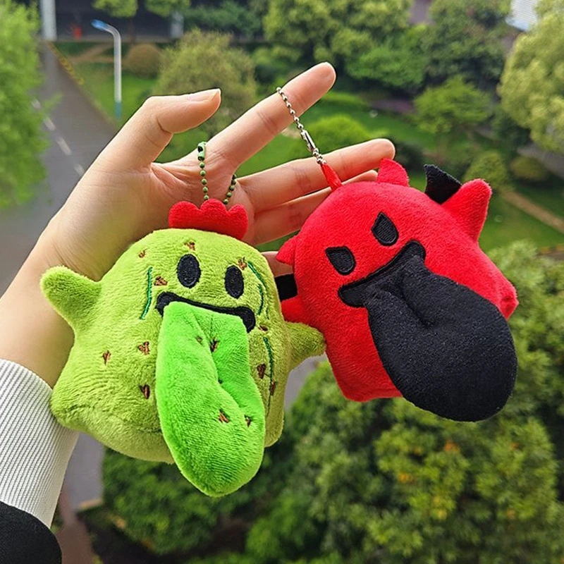 Kawaii أفخم شبح المفاتيح لطيف الكرتون الخفافيش مخيف المفاتيح اكسسوارات زوجين كيرينغ حقيبة سحر سيارة حلقة رئيسية هدية للأصدقاء