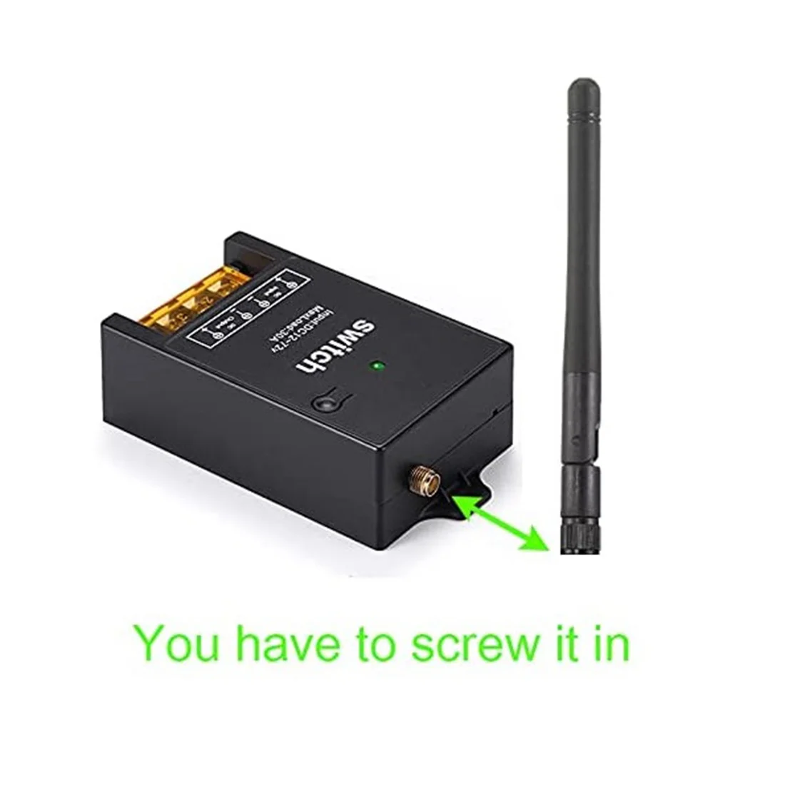 ABMH-Remote Control Switch,DC 12V/24V/48V/72V 40A Relay, Wireless RF Switch With 984FT Long Range Remote Switch