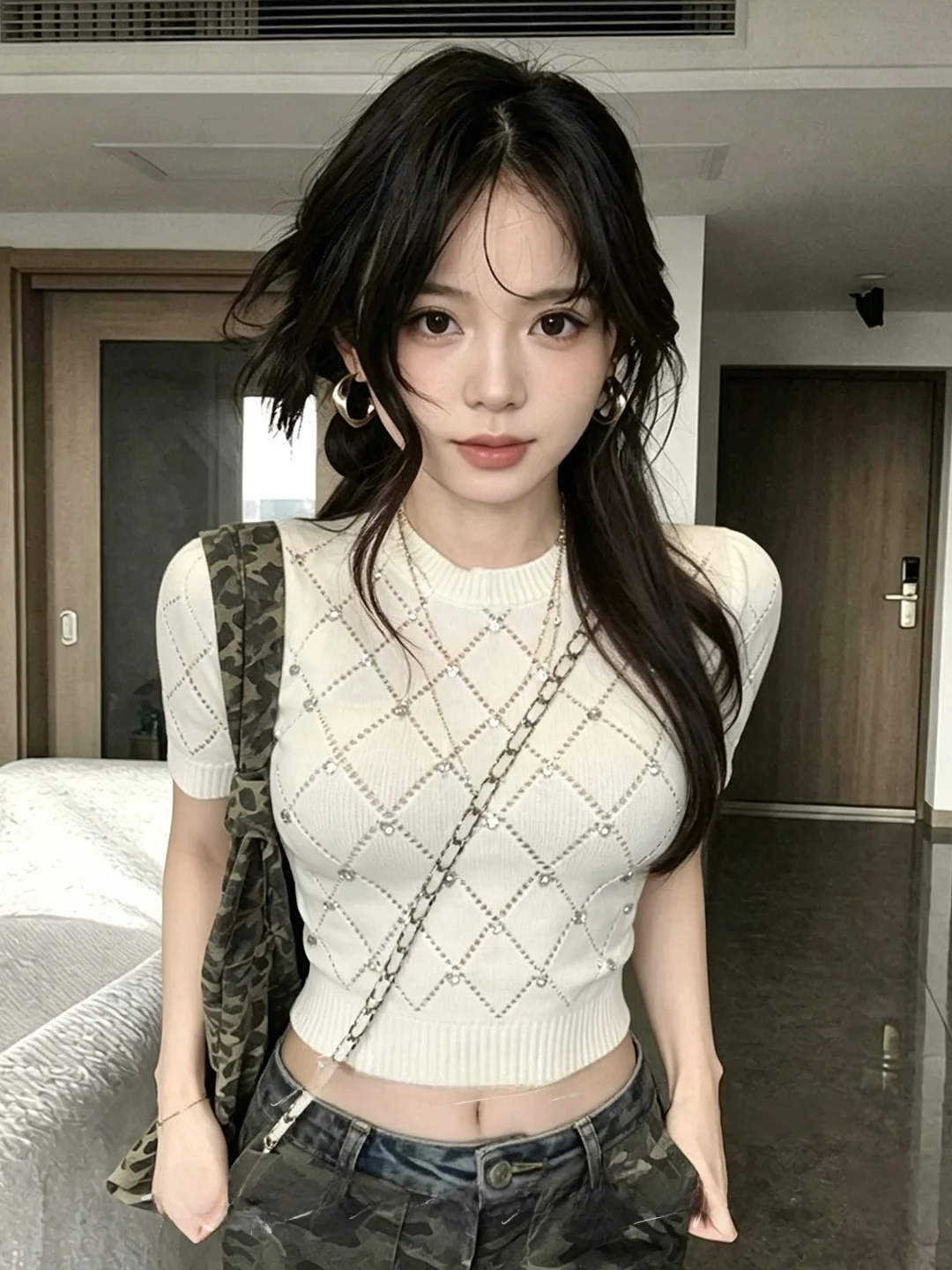 Sweet And Spicy Style Bubble Sleeve Knitted Sweater Soft Gentle Wind First Love Design Summer Korean Version Slimming Versati...