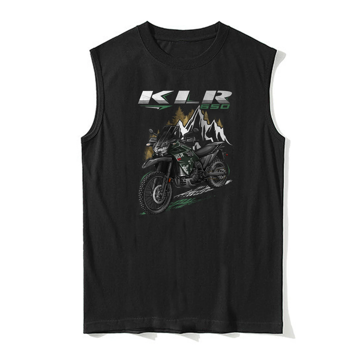 2022-2025 Models Japanese KLR650 Motorcycle Tanktop 100% Cotton O-Neck Casual Mens Tank Tops Sleeveless T-Shirt Streetwear