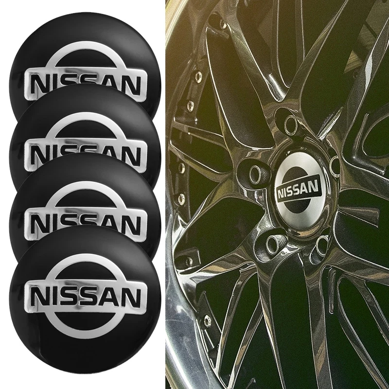 4 قطعة 56 مللي متر سيارة عجلة غطاء محور مركزي حافة غطاء شعار ملصقات لنيسان قاشقاي جوك بولسار سنترا ألتيما باترول ميكرا روجو