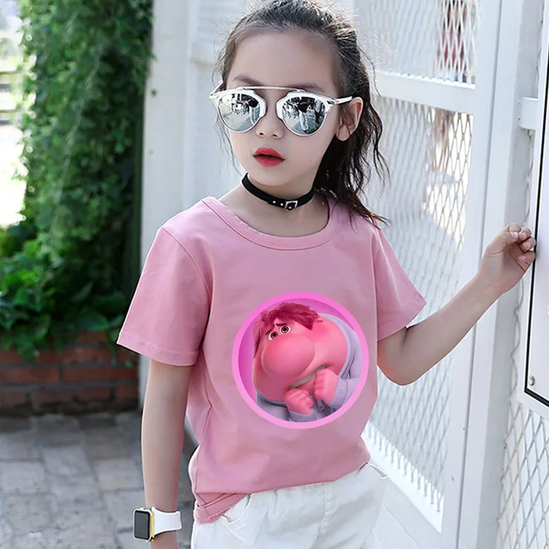 Inside Out 2 T-shirts for Children Joy Sadness Anxiety Anger Outdoor Clothes Fashion Boy Girl Disney Cartoon Top Shirts Gifts