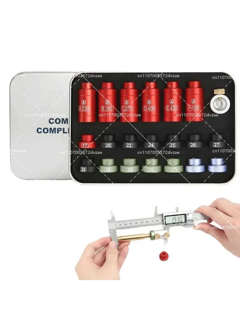 Bullet Comparator Kit Headspace Gauge Comparator Kit with 14 Inserts and 6 Bushings Reloading Supplies and Equipment