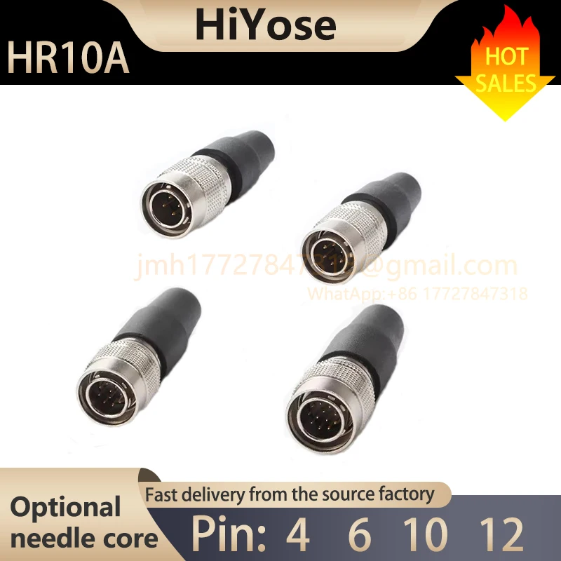 Compatible with HiYose aviation plug HR10A series 4.6.10.12 pin cores HRS industrial camera sound Like Source connector