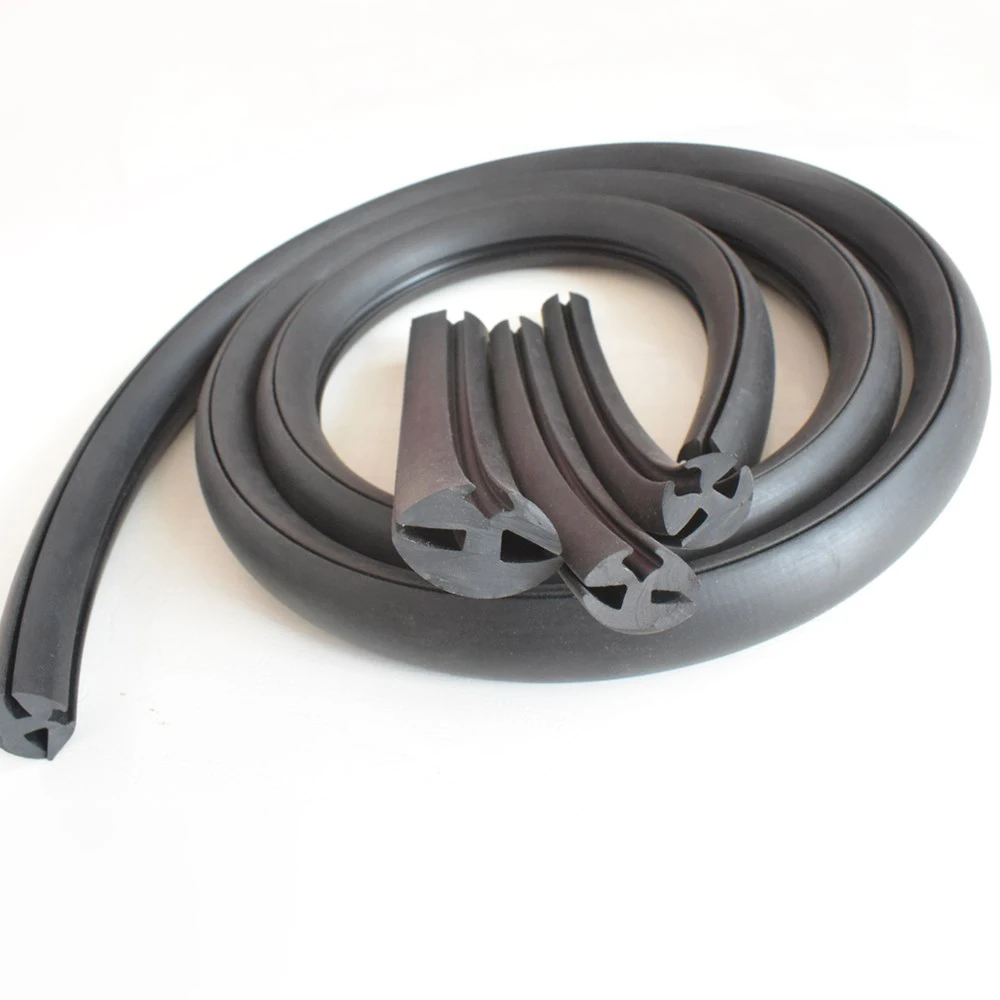 Various materials of rubber products customization supported glass  three-mouth sealing strips