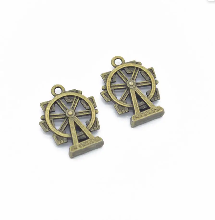 

40pcs Charms Windmill Winnower 22x17mm Tibetan Silver Color Pendants Antique Jewelry Making DIY Handmade Craft F0477