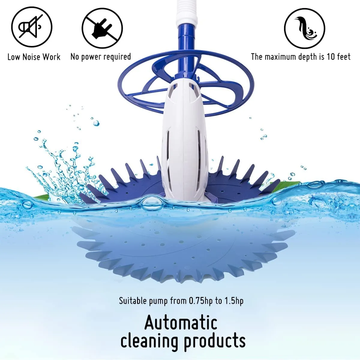 Automatic Pool Cleaner Swimming Pool Sweeper  Vacuum