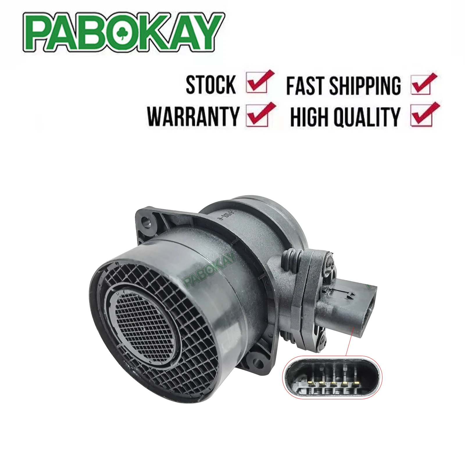 

Mass Air Flow Meter Sensor MAF For Audi Ford Mitsubishi Seat Skoda VW 0281002461 074906461B 074906461BX 8ET009142571 71822101