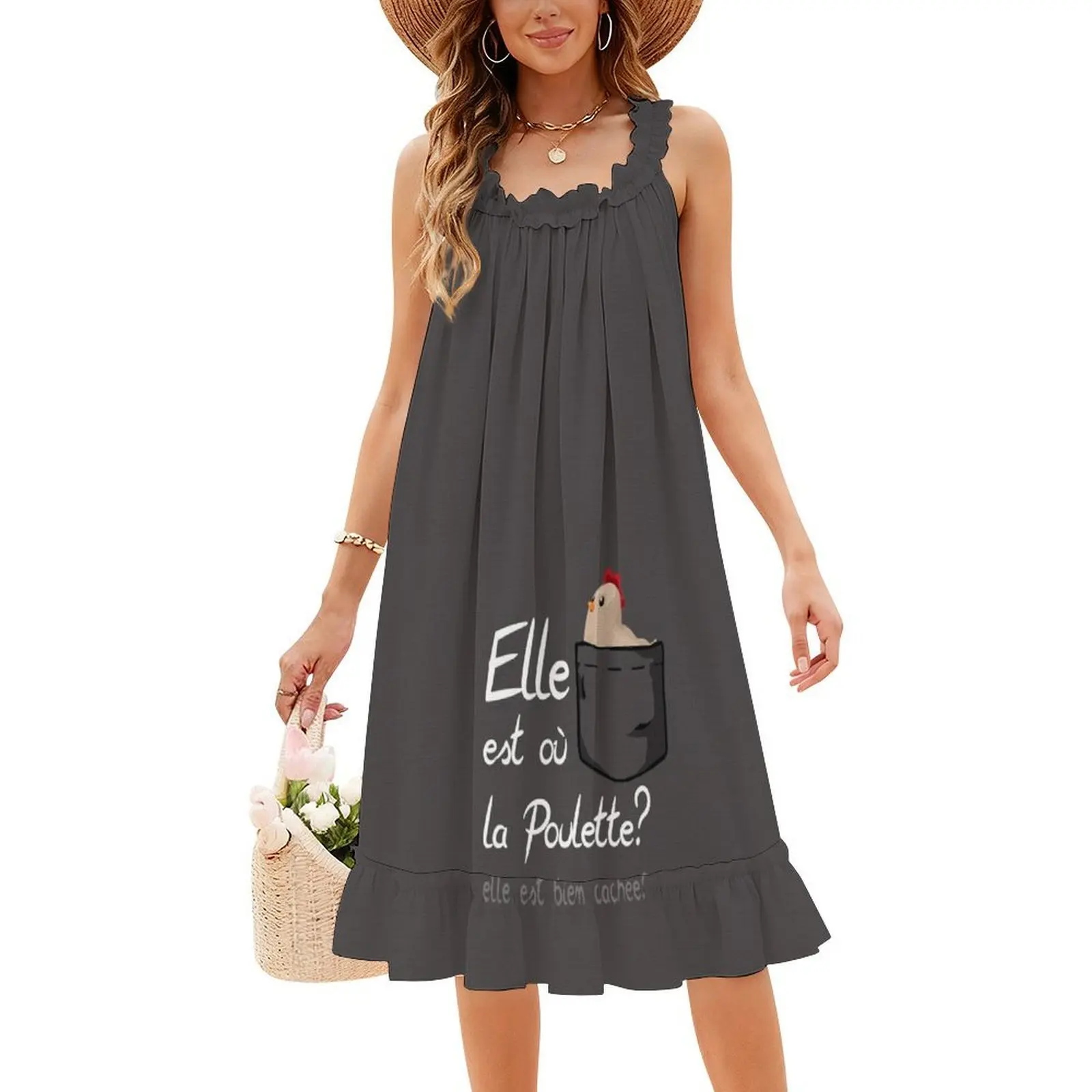 فستان حفلات نسائي مخفي جيدًا ملابس الشارع الشهير ملابس نادي مطبوعة عصرية للسيدات سلسلة Kadoc اقتباس فكاهة عبارة عن أنثى