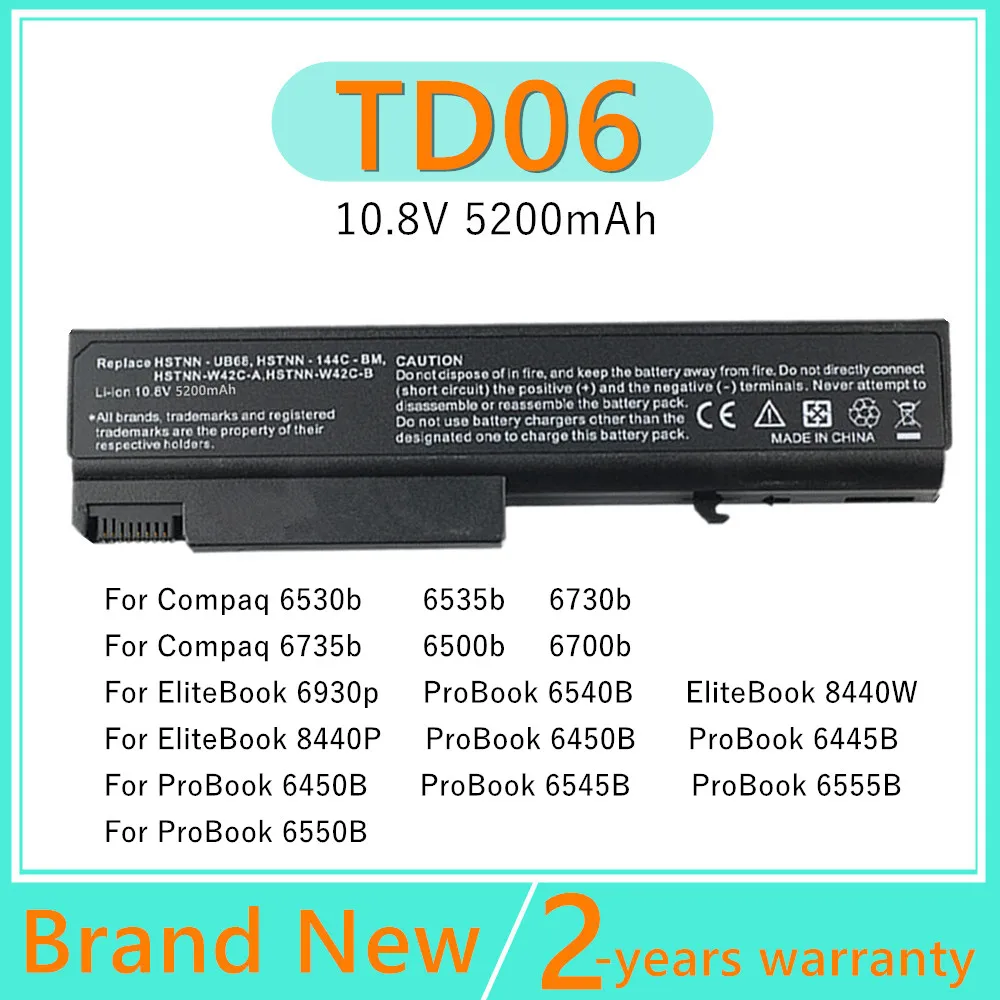 New 5200mAh Laptop battery for HP 458640-542 482962-001 484786-001 HSTNN-144C HSTNN-145C HSTNN-C66C HSTNN-C67C