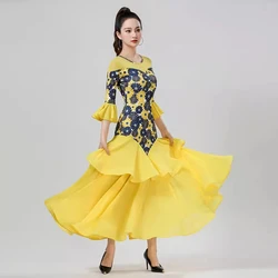 2024 New Elegant Ballroom Dance Dresses Modern Practice Clothes Women Standard Party Tango Waltz Dancing Wear Ball Costumes