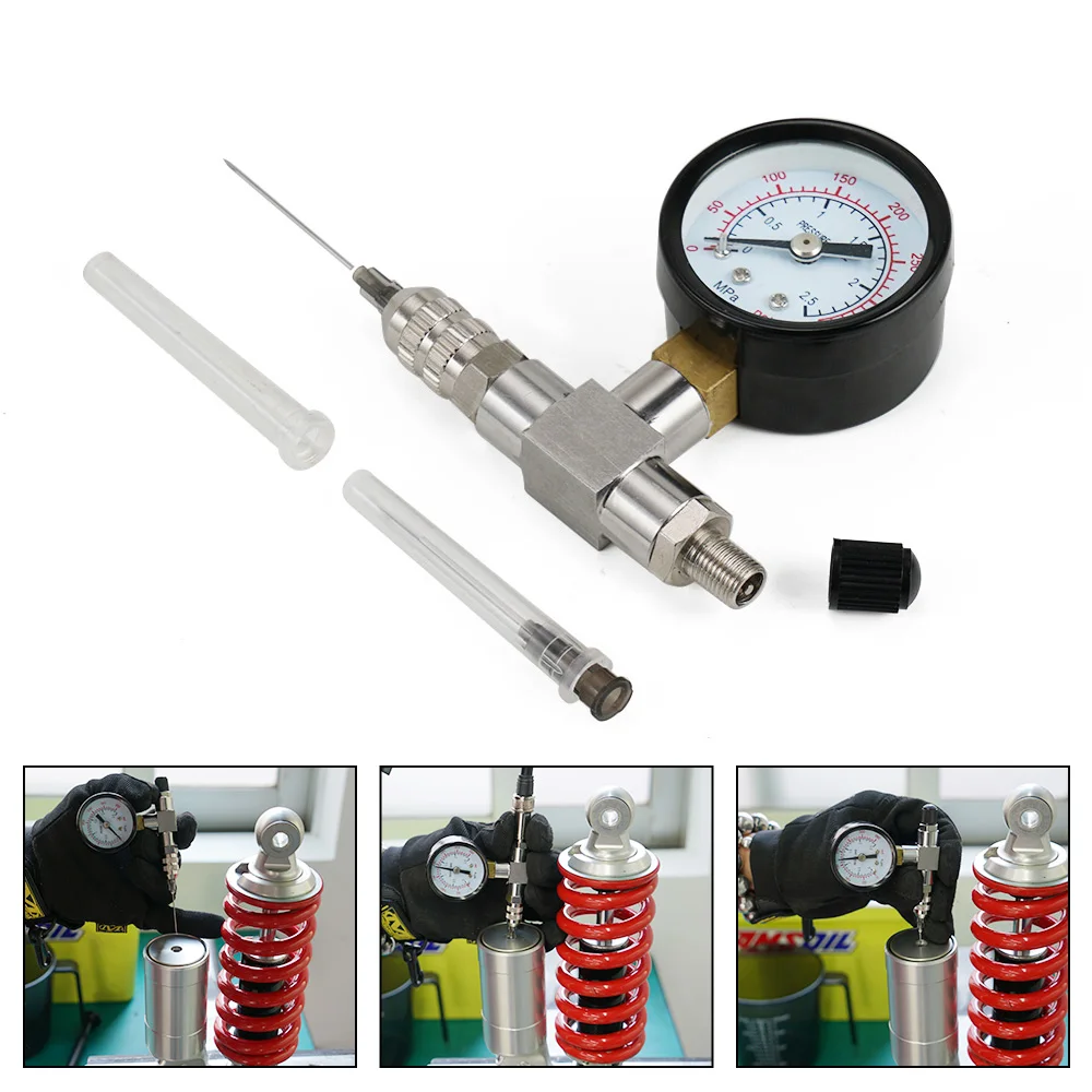 350 600PSI Suspension Shock Nitrogen Needle Fill Tool Gauge ATV UTV For Yamaha Raptor700 YZX Polaris RZR Arctic Cat Snowmobile