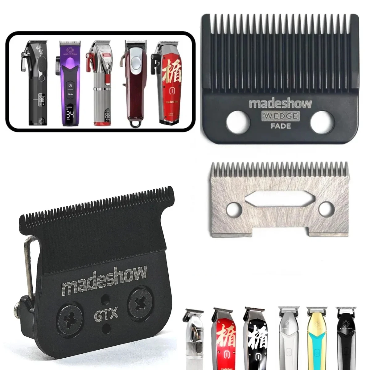 Professional electric hair clipper Blade Replaced Madeshow M10 M11 R77F R55F 2020C 2020T VGR V003 POP barbers P700 P800 Trimmer