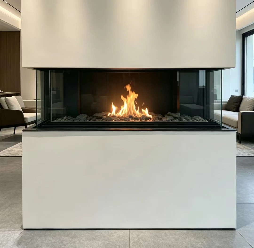 Freestanding Metal Gas Fireplace 1800 mm Smart Home Heater with Remote Control linear fireplace direct vent fireplace