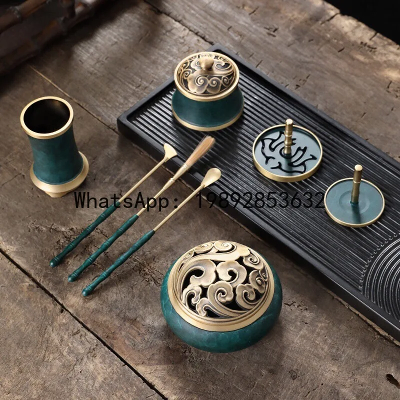 Fg nine-piece set of blue rhyme incense seal gift box set household incense seal incense seal set gift