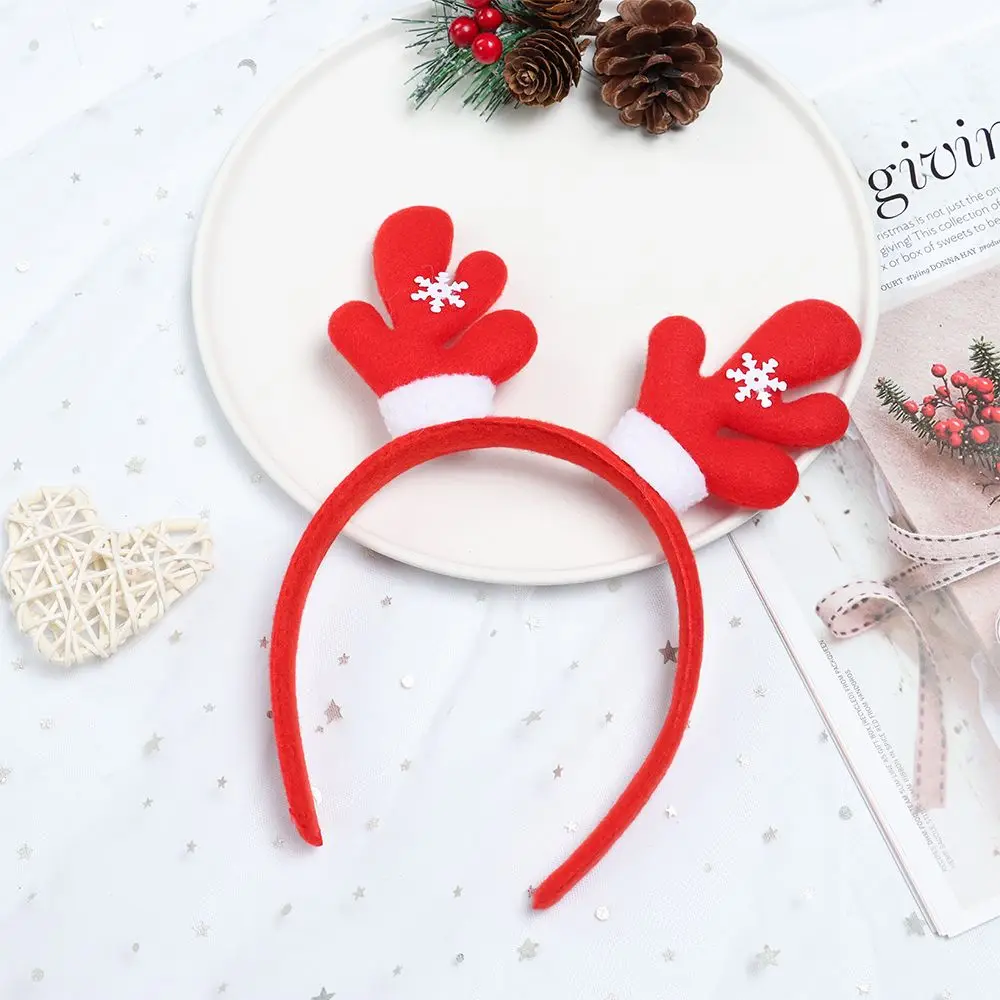 Kids Adult Lovely Santa Claus Hair Accessories Christmas Headbands Reindeer Headwear Christmas Decorations Xmas Hairband