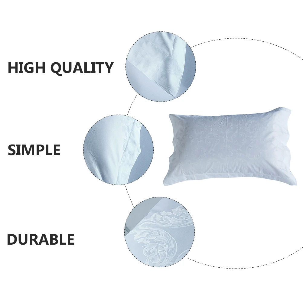 

Cotton Pillowcase 55x85 Simple White Child Pillow Cover Practical Dust-proof Bedding Hotel Bedroom Decor