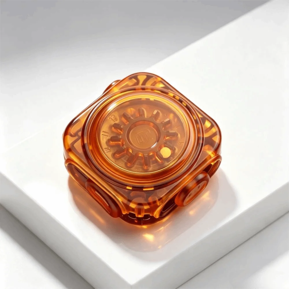 Luminous Fidget Slider Roller Design Push Slider Fidget Spinner Mechanical Structure Noctilucent Reduce PressureToy Office