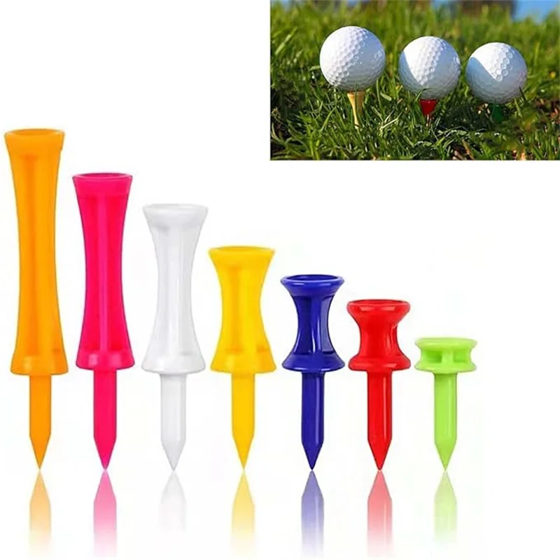 50 sztuk/opakowanie Profesjonalne artykuły golfowe Nowe produkty do ćwiczeń golfowych Akcesoria golfowe Ogranicznik gwoździ Plastikowy uchwyt na piłki