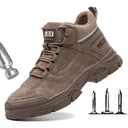 Labor protection shoes men's anti-smash anti-stab four season steel safety site work labor protection welder shoes M1143