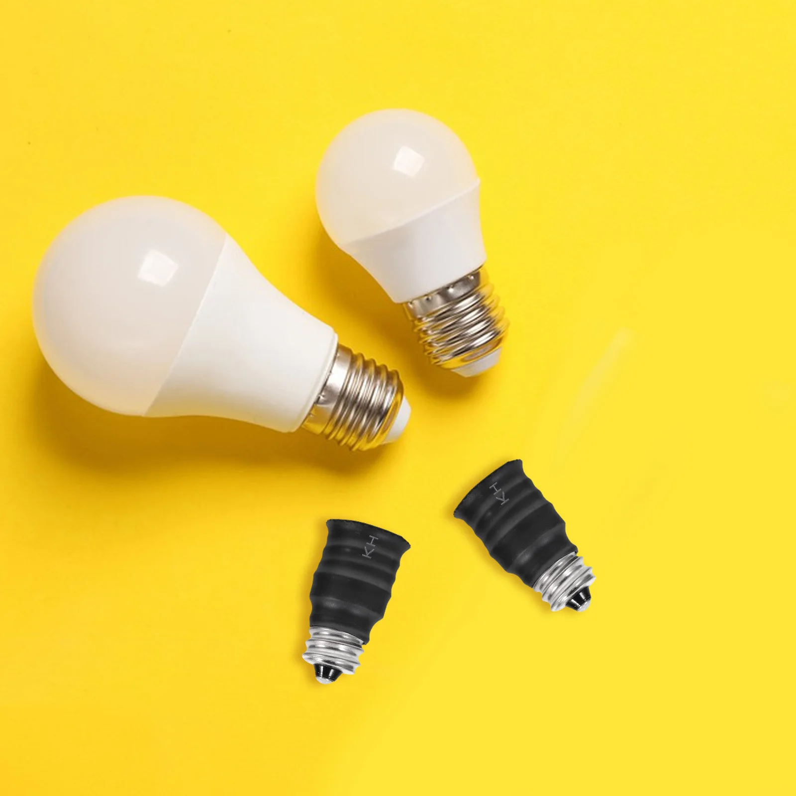 

6Pcs Lamp Base Adapter E12 to E14 Bulb Socket Converter High Temperature Resistant Light Socket Adapter Lamp Parts Replacement