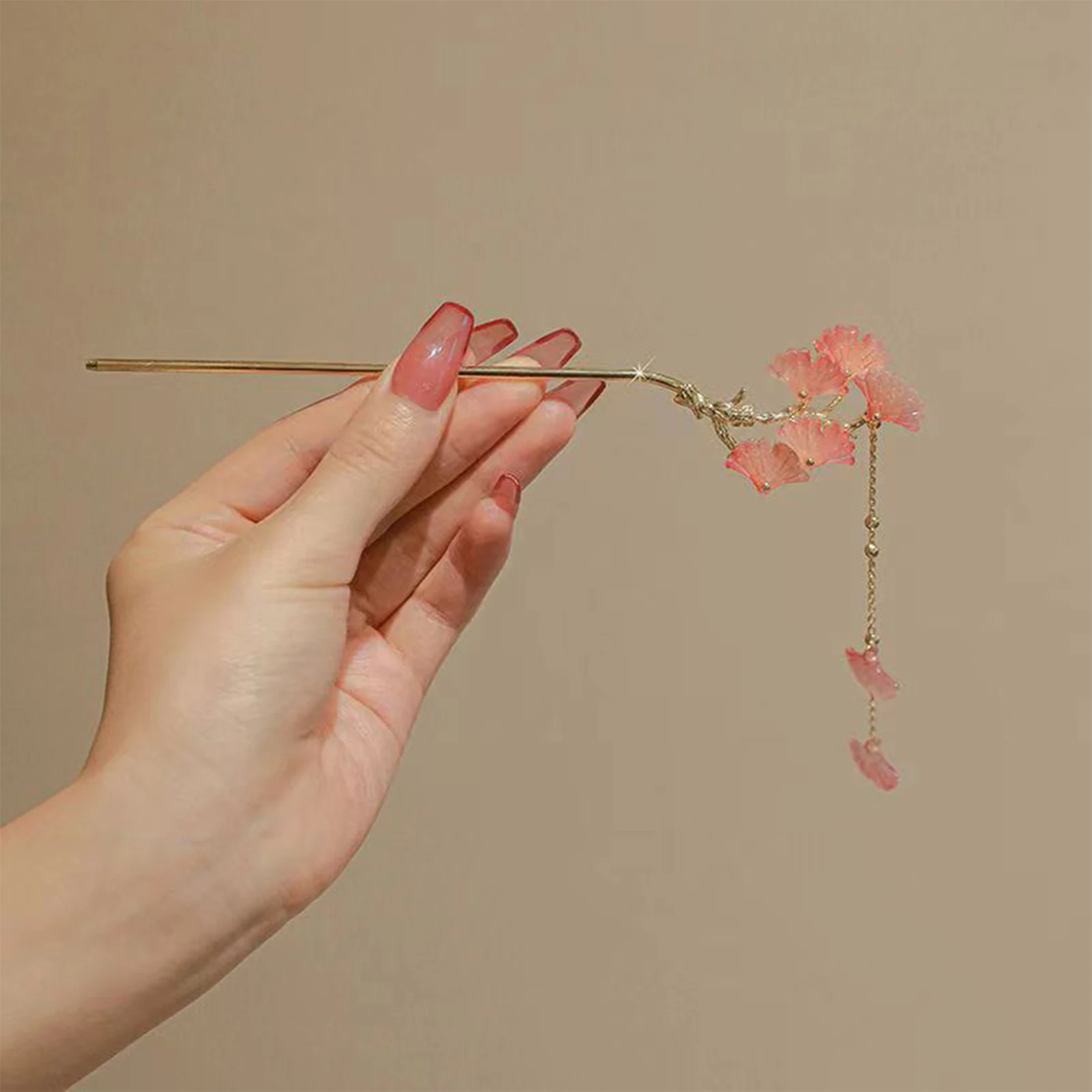Ginkgoblätter-Haarschmuck: Modische Haarnadeln für Damen, Einfache Metall-Haarspangen, Vintage Chinesischer Hanfu-Kopfschmuck, Styling-Tools