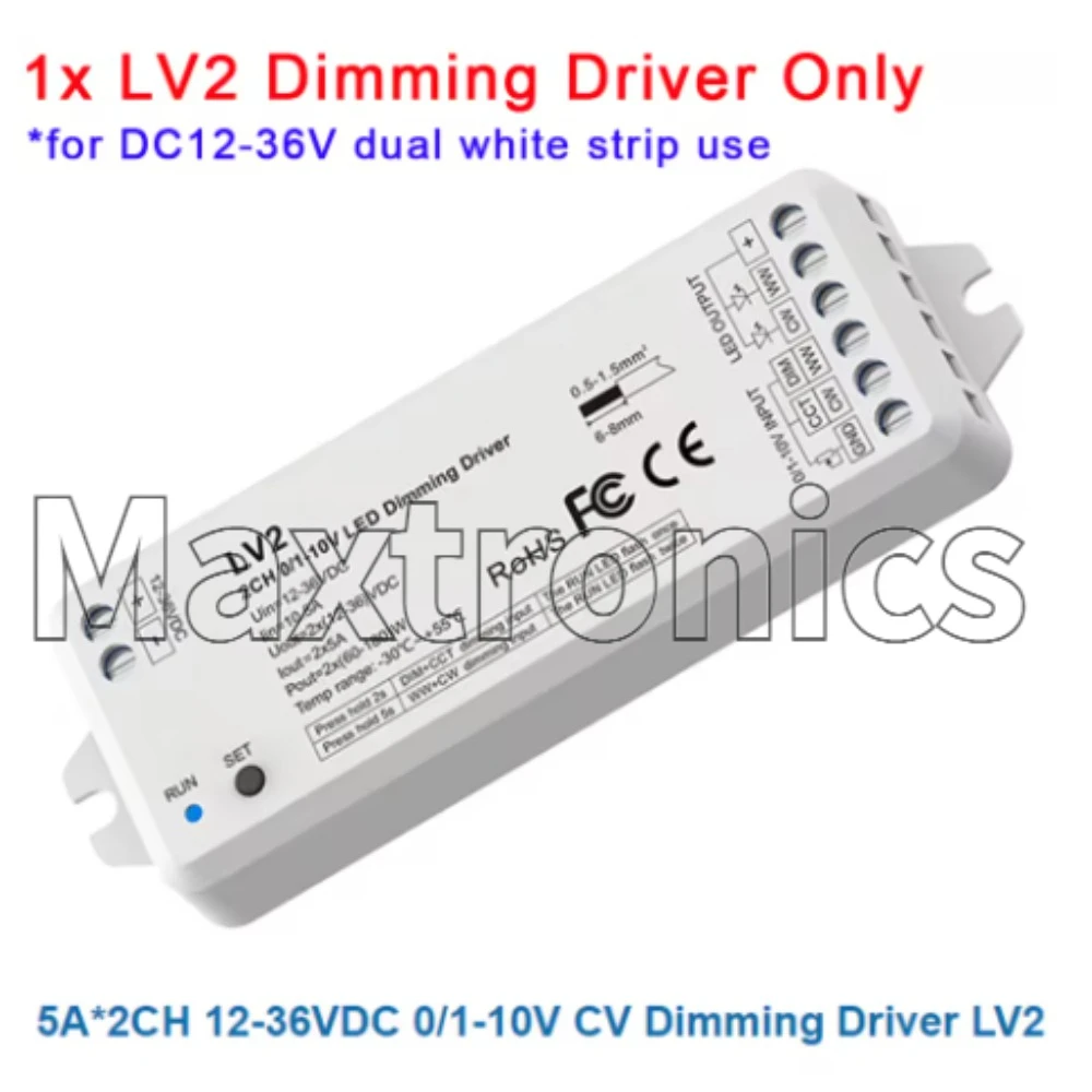 Skydance 0/1-10V Constant Voltage LED Dimming Driver LV LV2 LV-L L4-L PWM 1CH 2CH DC 24V 12V 0-10V Dimmer 1/2 Channel Push Dim
