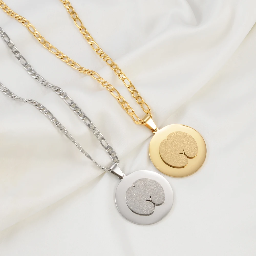 1 قطعة سيشيلز كوكو دي مير 3 سنتيمتر قلادة القلائد الفولاذ المقاوم للصدأ للنساء الرجال المجوهرات # 561362 #3