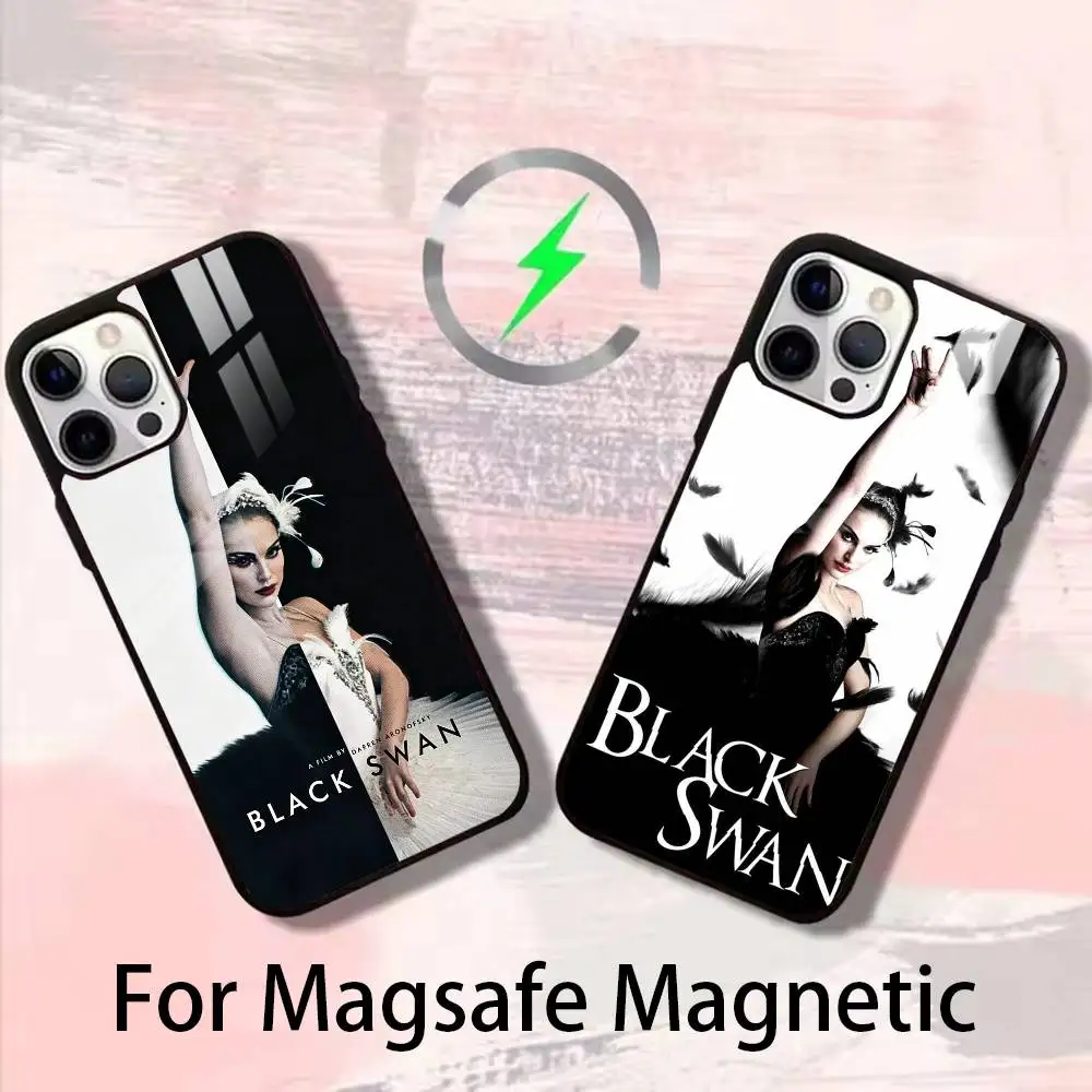 

Movie B-Black S-Swan Classic Phone Case For iPhone 17,16,15,14,13,12,Plus,Pro,Max for Magsafe Magnetic Wireless Charging