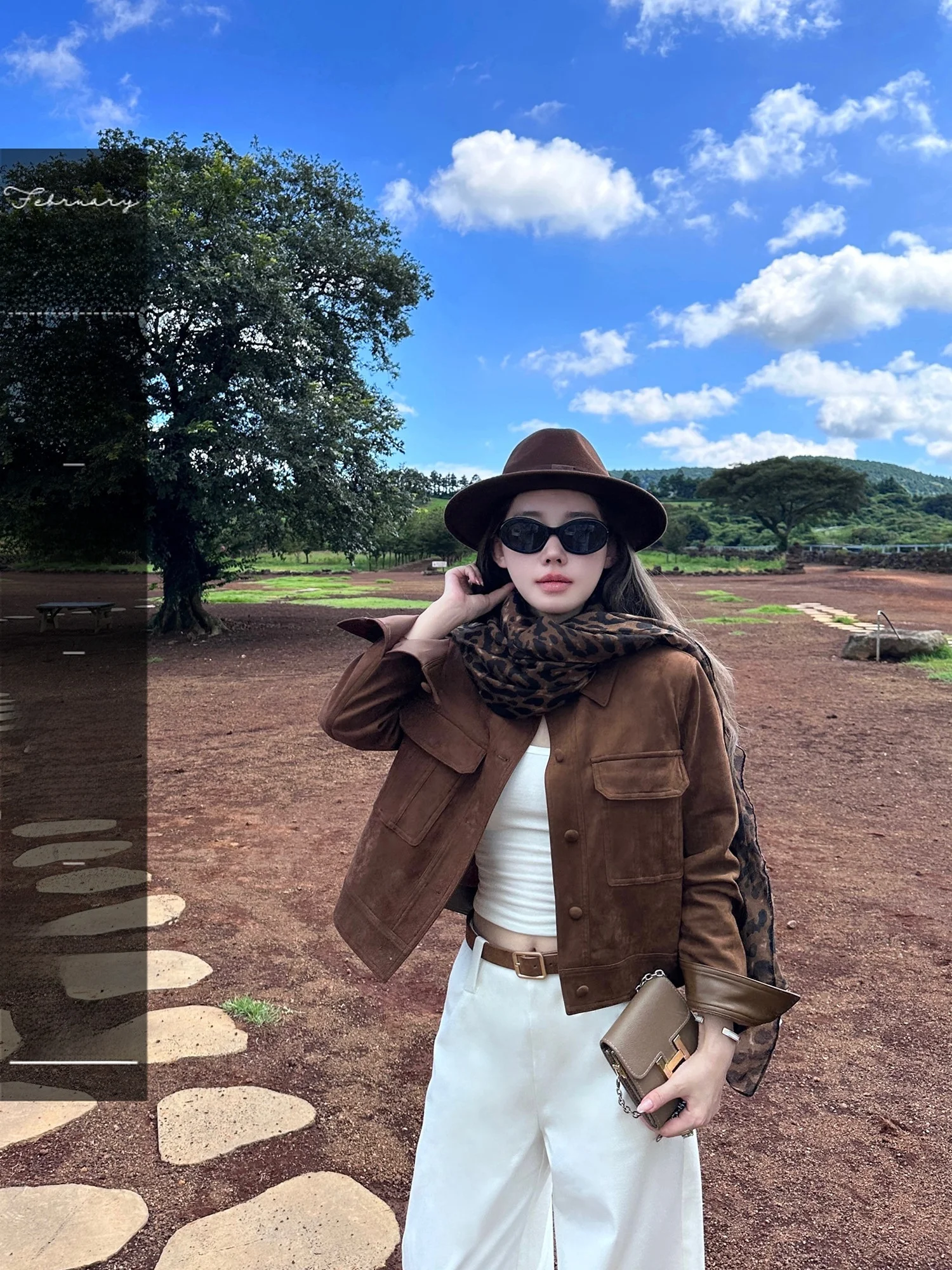 

Linngs High nce Private Office Old Money Sle Faux Leather Suede Jaet Coat Women's Retro Faion Outerwear