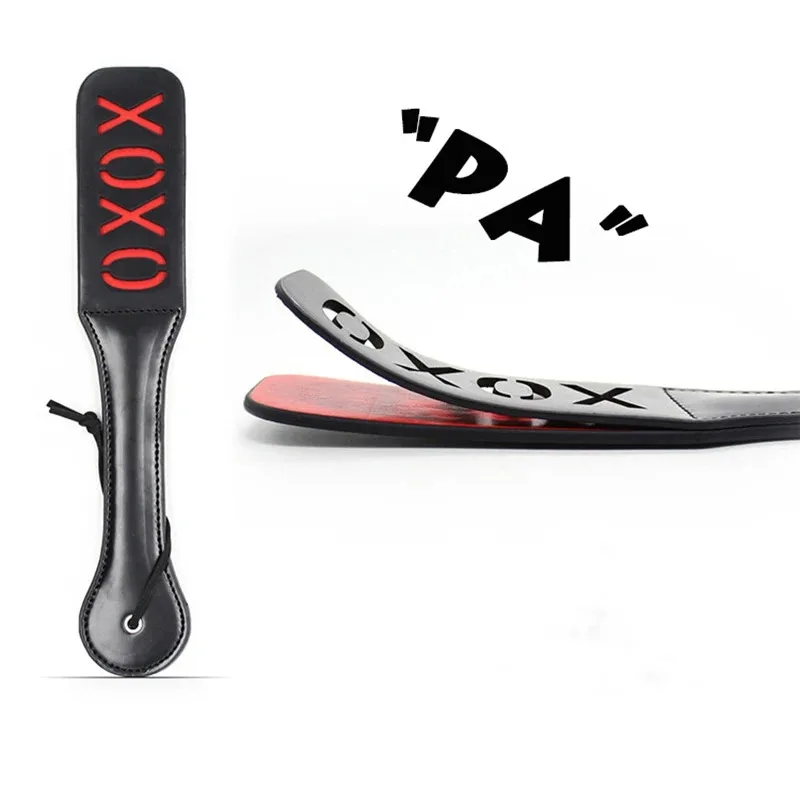 ของเล่นสําหรับผู้หญิงหนัง Spank Paddle Beat Submissive Sex Whip double-deck Paddle ของเล่นผู้ใหญ่เกม SM แส้