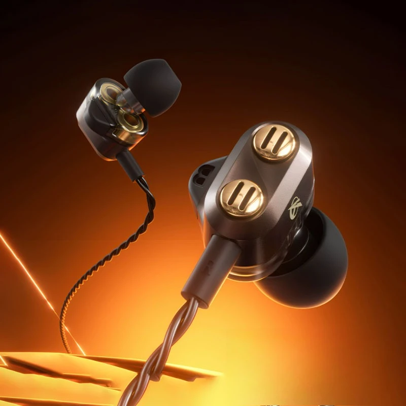 

IKF Xuanying in-Ear Gaming Earbuds with Dual Dynamic Driver Built-in Mic Wired Earphones Low Latency Hi-Fi Stereo Sound