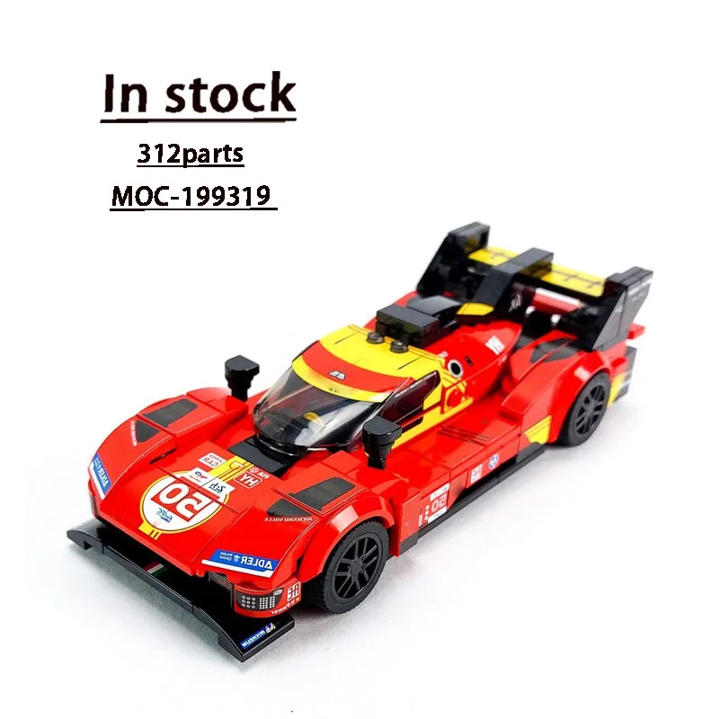 MOC-199319 Model Blok Bangunan Mobil Balap Sport Ikonik Baru 499P 312 Buah, Hadiah Mainan Bangunan Ulang Tahun untuk Anak Laki-laki dan Anak-anak