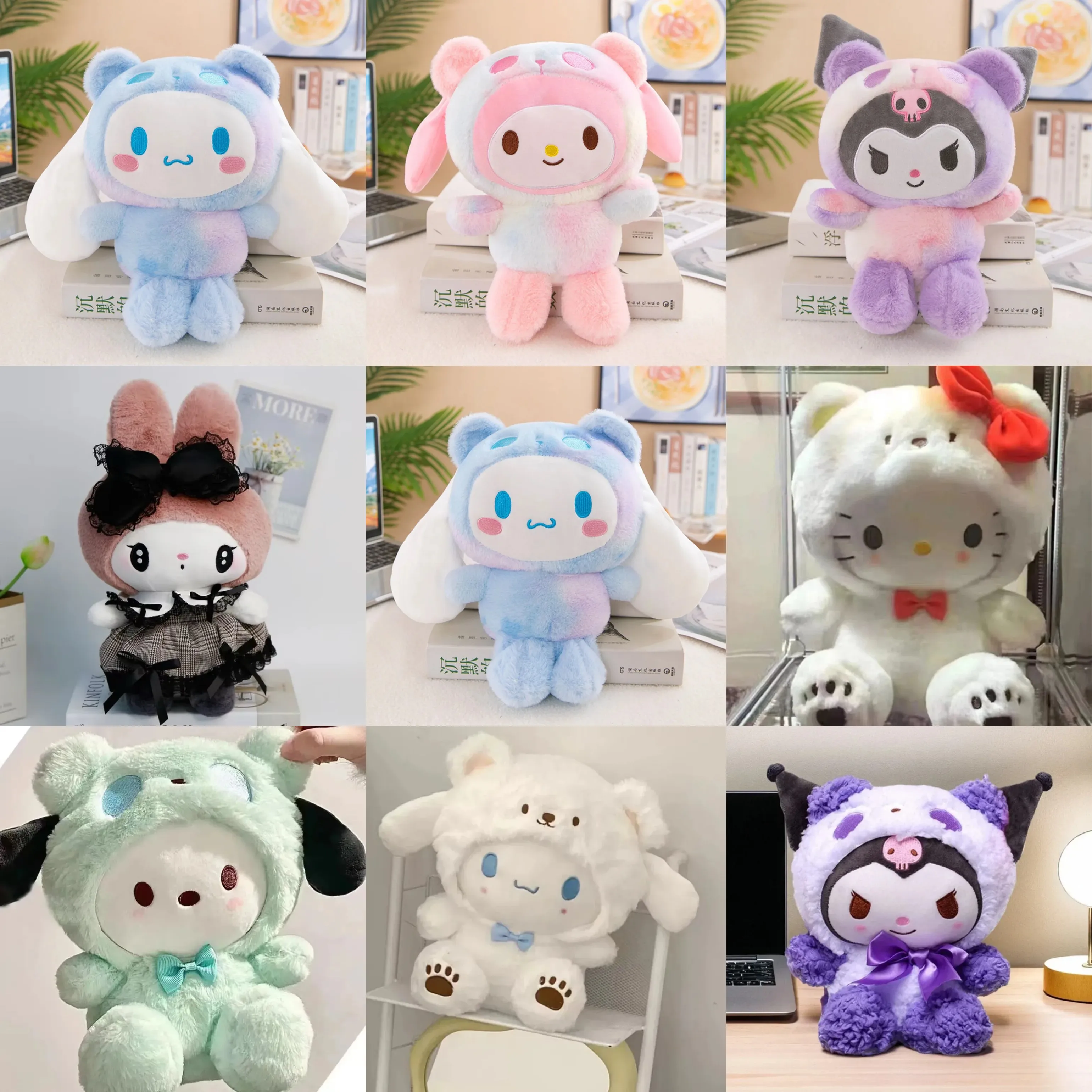 

Плюшевые игрушки Sanrio 25 см: Hello Kitty, Kuromi, My Melody, Cinnamoroll. Мягкие аниме-куклы, плюшевые подушки, рождественский подарок, декор. !