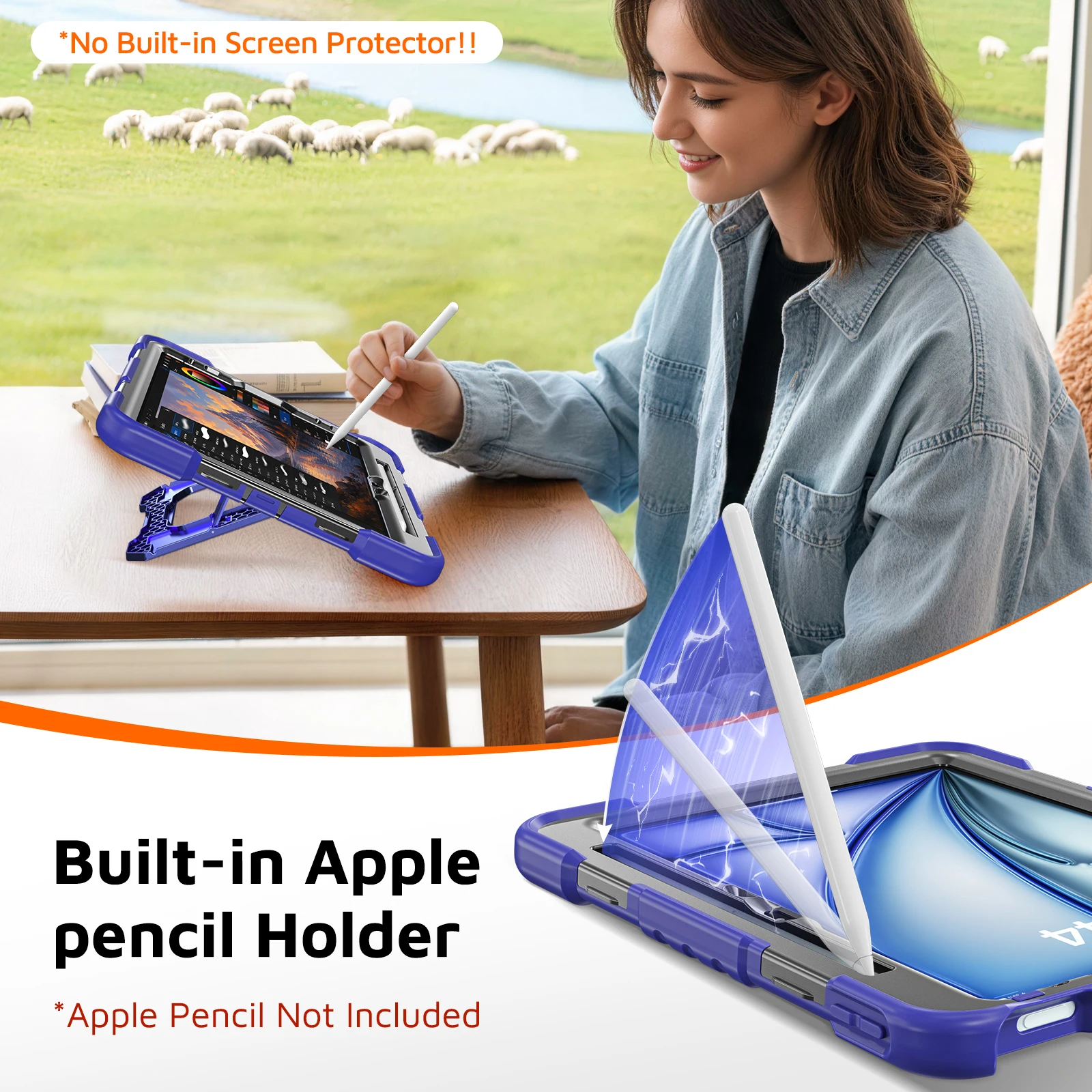 For iPad Air 11 (2026)  /  (2025)  /  (2024)  /  iPad Pro 11 (2022)  /  (2021)  /  (2020)  /  (2018)  /  Air (2022)  /  (2020) C